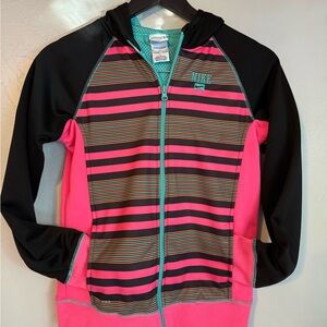 Nike Girls Zip Hoodie Size L
12-13 Years Pink Teal
Athletic Jacket
